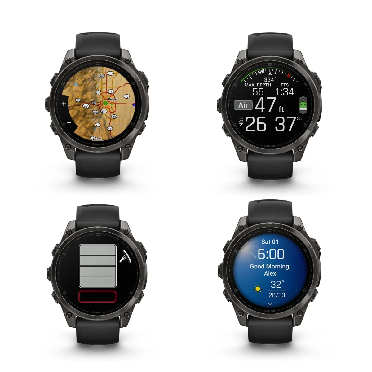Fenix 8 Amoled Sapphire  – 47 MM Titanium with Vented titanium - Image 4
