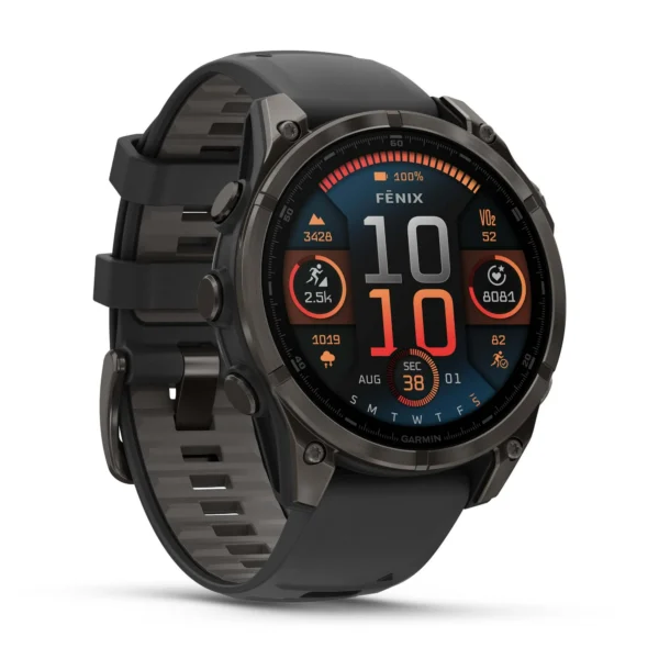 Garmin fenix 8  Sapphire – 51 MM Chestnut Leather Strp