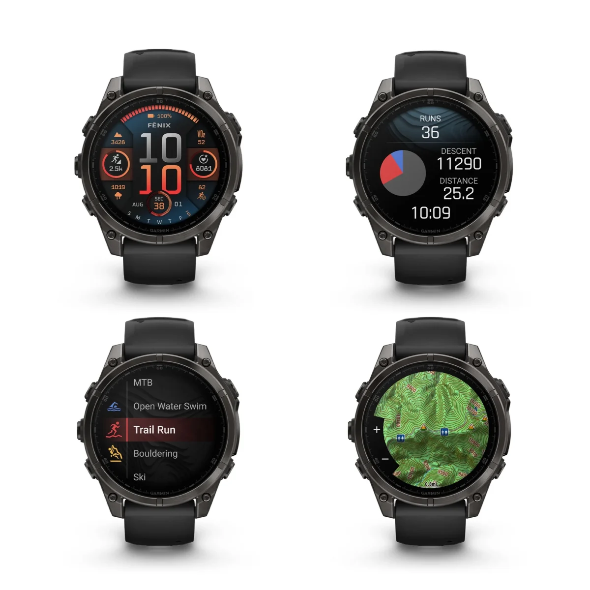 Fenix 8 Amoled Sapphire  – 47 MM Titanium with Vented titanium - Image 3